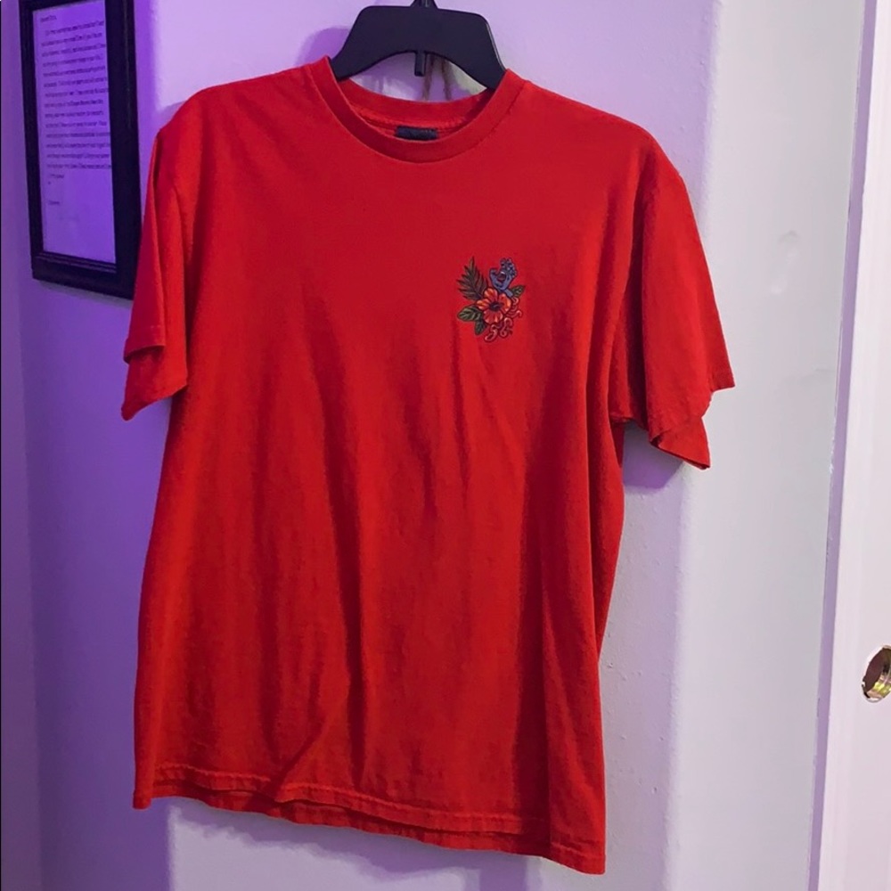a red santa cruz shirt !